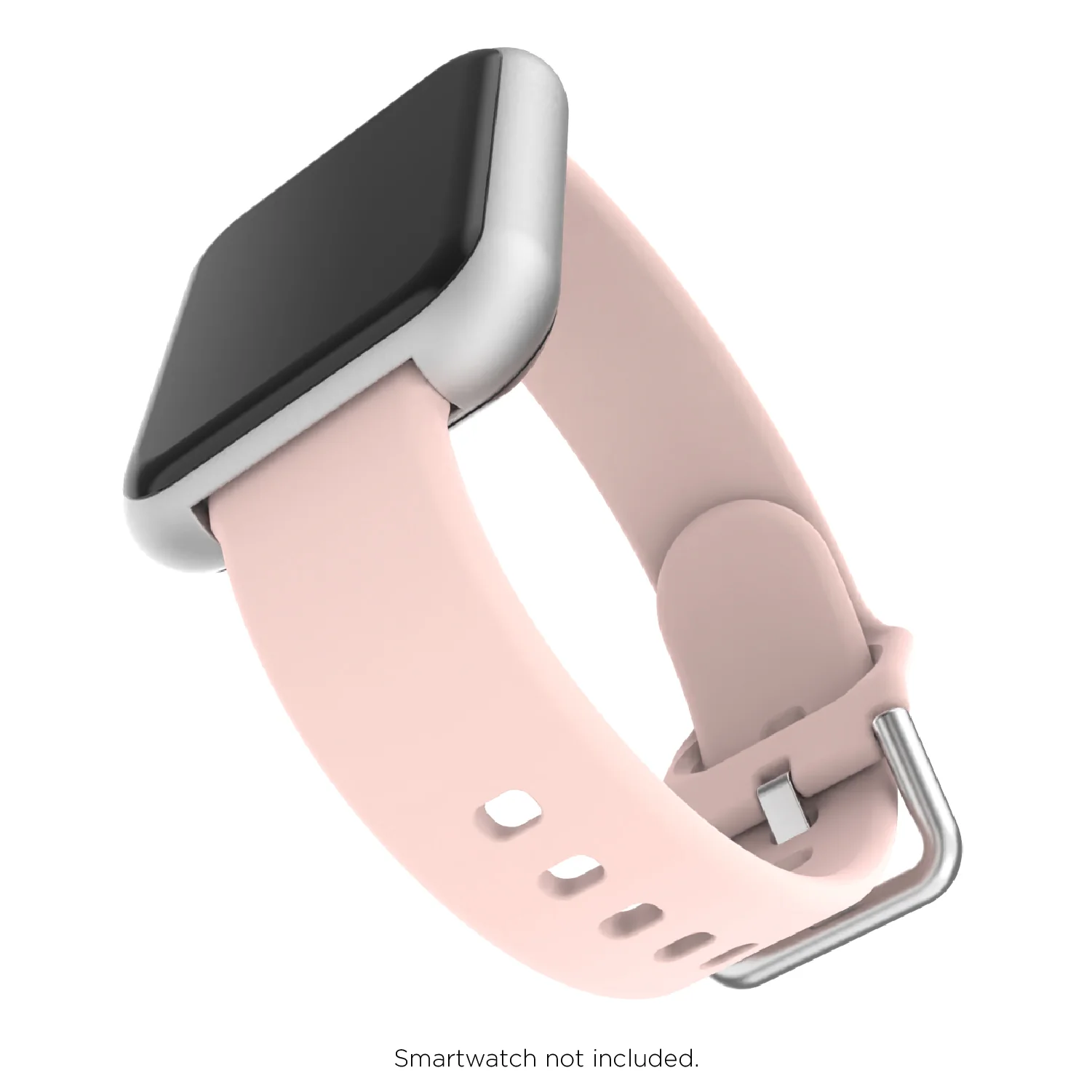 iTouch Air 3 40mm/Sport 3/Sport 4 Extra Interchangeable Strap: Narrow Blush Silicone - Image 3