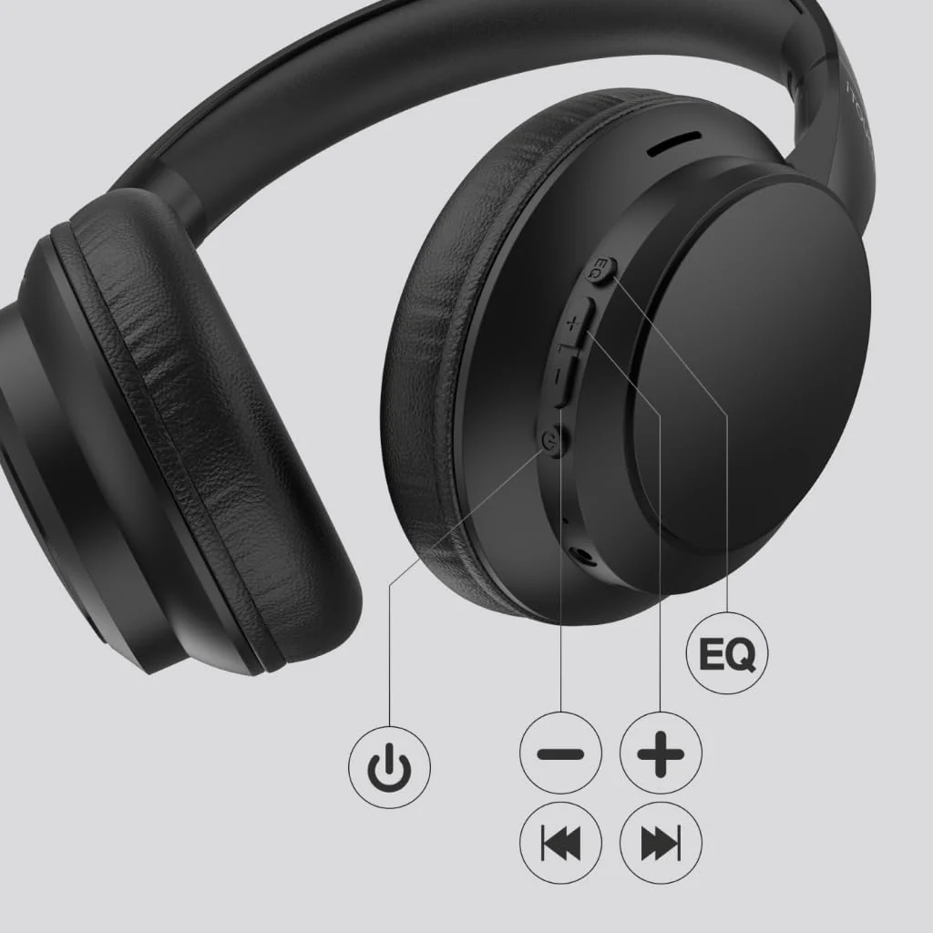 iTouch Pulse Vibe Bluetooth Over the Ear Headphones - Image 5