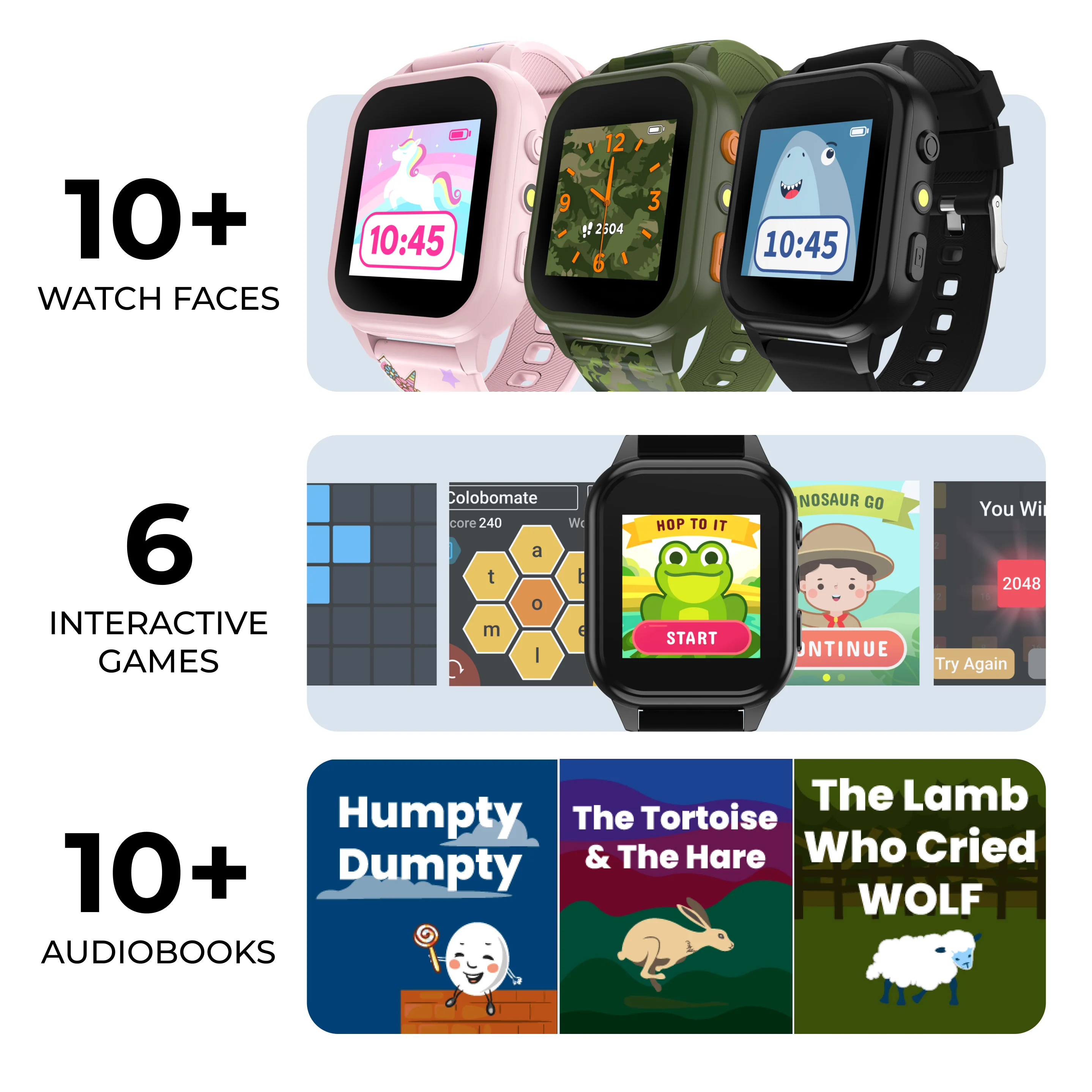 Playzoom 4 Go Kids Smartwatch and Bluetooth Headphone Bundle in Pink/Red Bows - Image 7